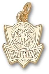 Dallas Mavericks Logo 3/8" Charm/Pendant -14K/10K, Stainless Steel or Gold Plated
