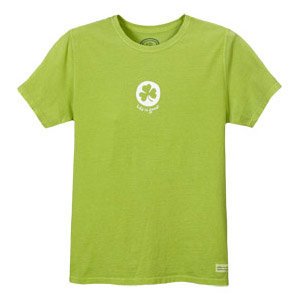 Shamrock Short Sleeve Crusher Tee Shirt - Womens