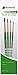 Humbrol AG4050 Coloro Paint Brushes Sizes 00,1,4,8