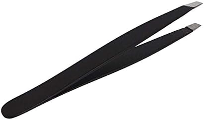 AMORN Professional Slant Tweezer, Stainless Steel Tweezers for Facial Hair Eyebrows Plucking Chin
