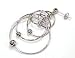 Sterling Silver Hoop Earrings (Rodium Plated)