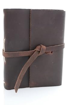 Genuine Leather Rustic Rider Photo Album - Stores 100 4x6 Photos, Dark Brown