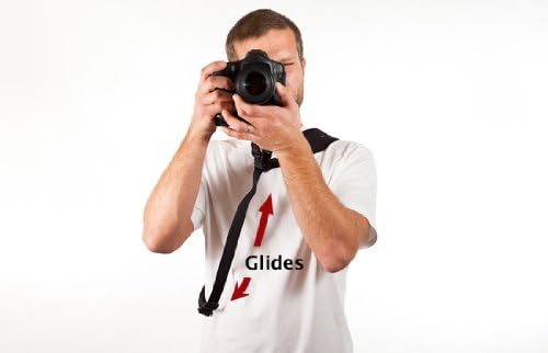 Custom SLR Camera Glide Strap (Strap Only) - Split Strap Technology, Maximum Comfort, Ergonomic Design
