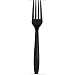 Creative Converting Touch of Color Premium 24 Count Plastic Forks, Black Velvet