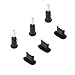 Eityilla(TM) 10 Pairs of Anti-Dust Silicone Dock Cover Plug Stopper for Apple iPhone 5 5C 5S 6 Plus/iPad Mini 1 2 3 / iPad Air 2,3.5mm Earphone - Integrated SIM Card Removal Tool (Black)