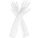 Wobe Long Opera Party 20s Satin Gloves Stretchy Adult Size 20.7