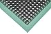 7/8 Thick Hi-Visibility Safety Mat With Borders On 3 Sides - 26x40 Green