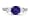 1.30 Ct 18k Round Tanzanite Ring