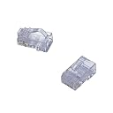 �G���R��/elecom RJ45�R�l�N�^(100�Z�b�g) �P���p �A�[�`�^�C�v�@LD-RJ45TA100S