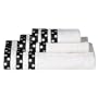 Dots Bath Towels - Black (Set of 3)