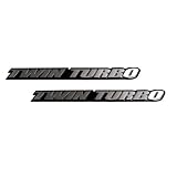 2 x (pair Set) Twin Turbo Aluminum Emblems Badges for BMW 335i M3 M5 M6 X5 535i... by Empire Covers