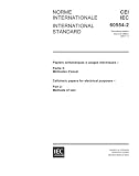 IEC 60554-2 Ed. 2.0 b:2001, Cellulosic papers for electrical purposes - Part 2: Methods of test