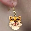 Tiger | Wild Animal | Zoo Animal - Hooks Earrings