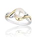 Akoya Cultured Pearl and Diamond Ring