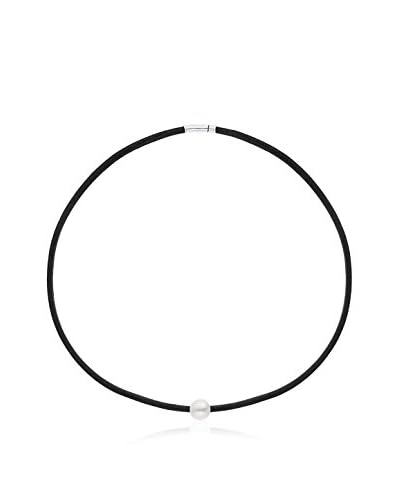 Manufacture Royale des Perles du Pacifique Halskette  rhodiniertes Silber 925