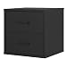 Foremost 327406 Modular 2-Drawer Cube Storage System, Black