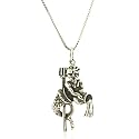 TrendToGo Sterling Silver Zodiac Aquarius Sign Pendant