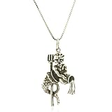 Sterling Silver Zodiac Aquarius Sign Pendant