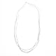 Silver Nugget Three Strand Necklace