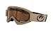 Dragon DXS Snow Goggles - Khaki Frame/Amber Lens/Tan Standard Logo Strap