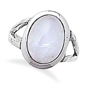 Rainbow Moonstone Ring.the Moonstone Is Approximately 15.5mmx12mm Size... by 