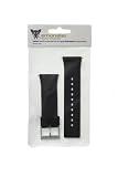 nanox - Apple iPod nano silicone strap (Black strap / Silver buckle)