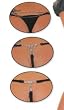 Set of Three (3) Glamour Thongs. Available One Size -or- Queen Size