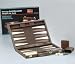 15" Brown Vinyl Backgammon Set - Backgammon Sets photo