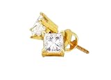 3/4 ctw. Princess Cut Diamond Stud Earring Pair