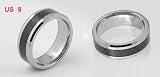 Rosallini Unisex Fashion Jewelry Tungsten Carbide Finger Ring Decor US 9