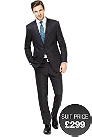 Savile Row Inspired Pure Wool 2 Button Twill Jacket