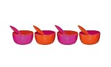 Zak Designs - 0900-8888E - Set de 4 Coupes à Glace + Cuillère