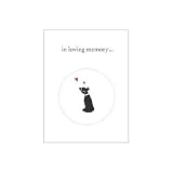 Luxepets In Loving Memory, Dog Sympathy Cards, 4-Pack