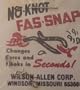 No Knot Fas-Snap - Small 24/Bx Bronze