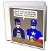 Search : Rich Diesslins Funny General Cartoons - Super Hero Parody with Batman and Captain America at the bar - Greeting Cards-12 Greeting Cards with envelopes