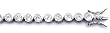 Sterling Silver CZ Cubic Zirconia Tennis Bracelet - size 8