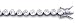 Sterling Silver CZ Cubic Zirconia Tennis Bracelet - size 8