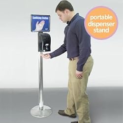 Hy5 9000 Portable Hand Sanitizer Dispenser Stand w/ Hands Free "No-touch" Dispenser