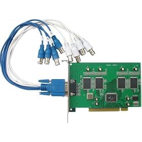 USA Security Store -- USS404A 4 Channel CH Security Surveillance Digital Video / Audio Recorder DVR PC PCI Card, Real Time 120FPS with 4 Audio Input and Output, Software Included