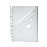 Produkt-Bild: Herlitz 10840098 Prospekth&uuml;lle A4 genarbt, 100er Packung, oben und seitlich offen