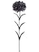 Faux 25 Carnation Spray Black (Pack of 12)