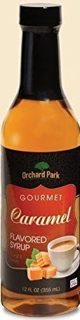 Orchard Park 12 Ounce Sugar Free Coffee Syrup, 12 Pack Case - Caramel