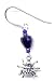 Purple & Blue Iris Spider Earrings Sterling Silver Jewelry Gift Boxed