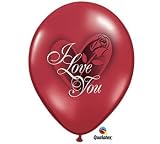 I Love You Latex Balloons Qualatex 11-Inch 25 Per Pack