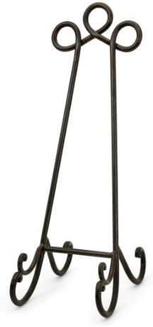 24.5"h Classic Scrolled Iron Art Frame Decorative Tabletop Easel