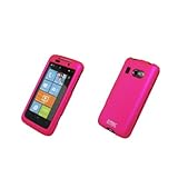 EMPIRE Hot Pink Rubberized Snap-On Cover Case for HTC Surround