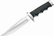 Bowie FG, Black Wood Handle, Plain, Leather Sheath
