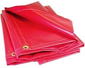 Red 13 Oz. Flame Retardant Vinyl, 14'X18'