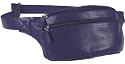 Lucrin - Purple leather Belt bag