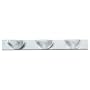 Sea Gull Lighting 4724-05 Oceanic Three-Light Vanity, Chrome Finish with Clear Ribbed Acrylic Diffuser
